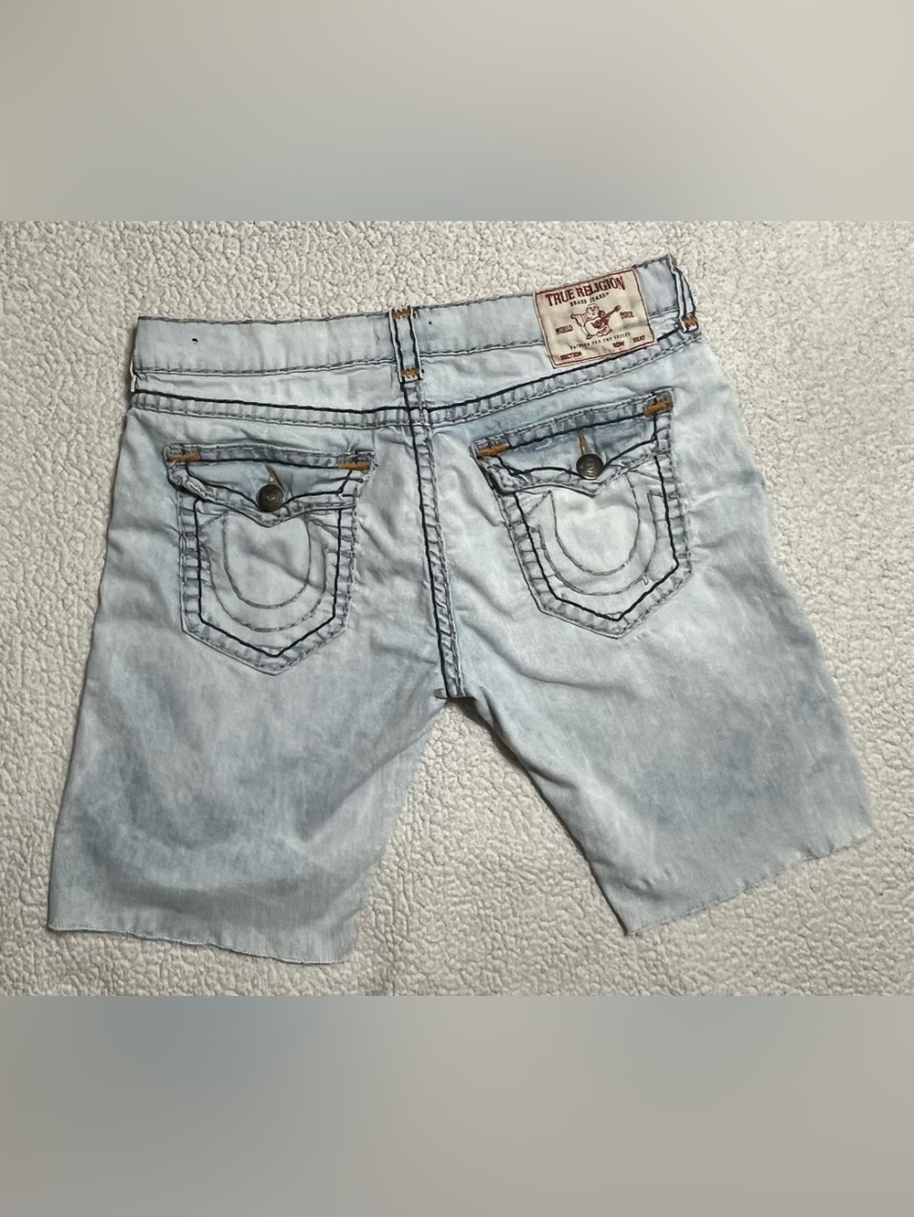 True Religion Ricky Flap Super T Denim Shorts